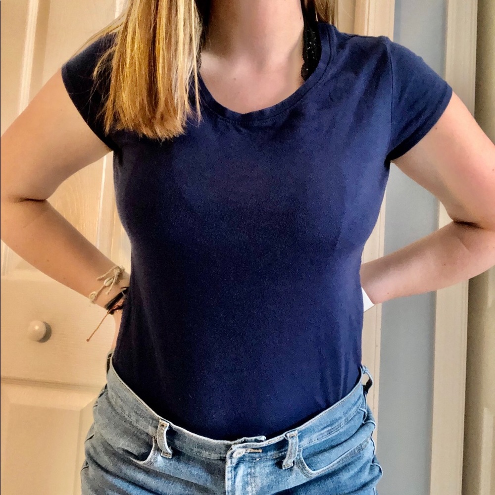 navy blue tee